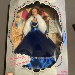 Barbie doll Holliday elegance blue dress
